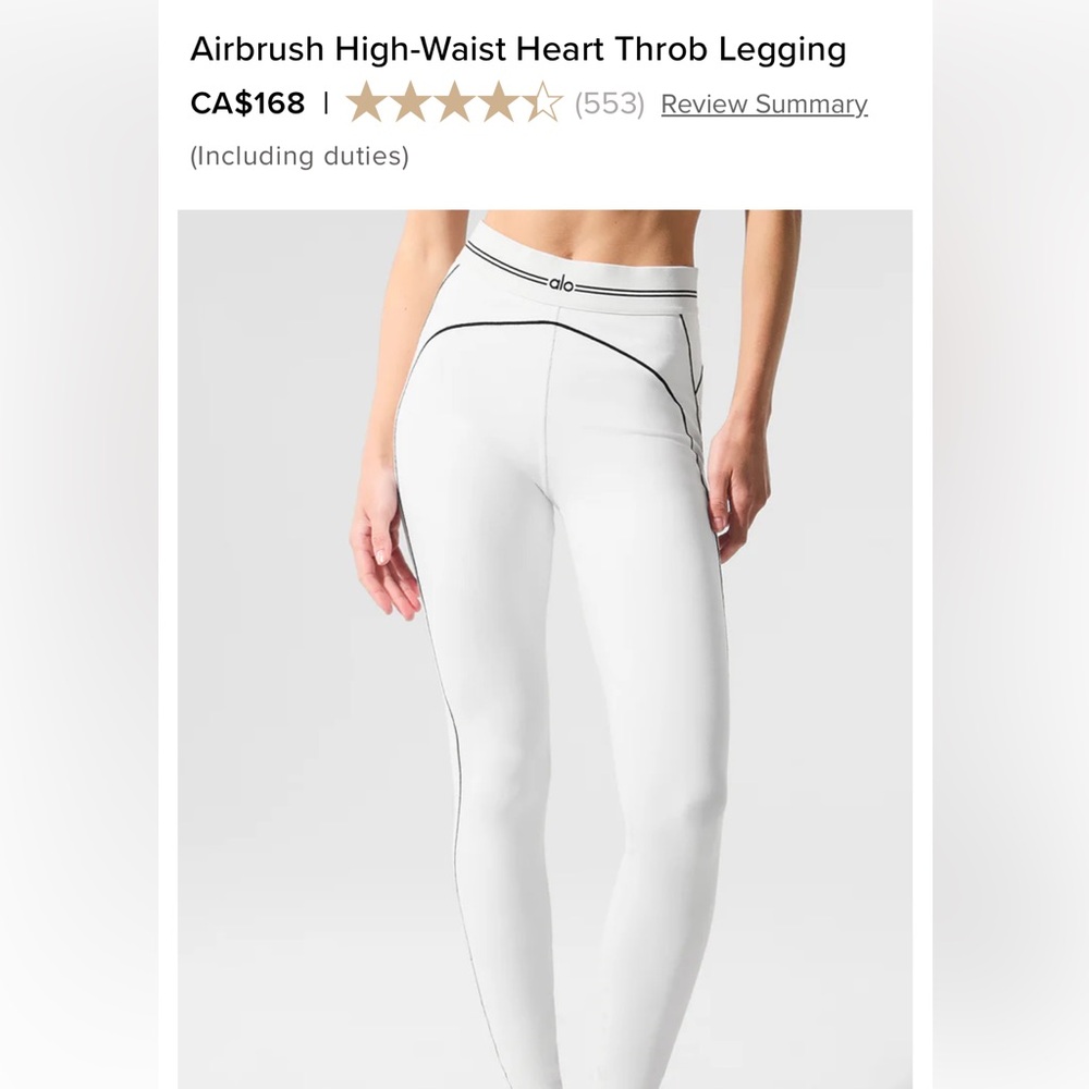 ALO Airbrush High-Waist Heart Throb Legging